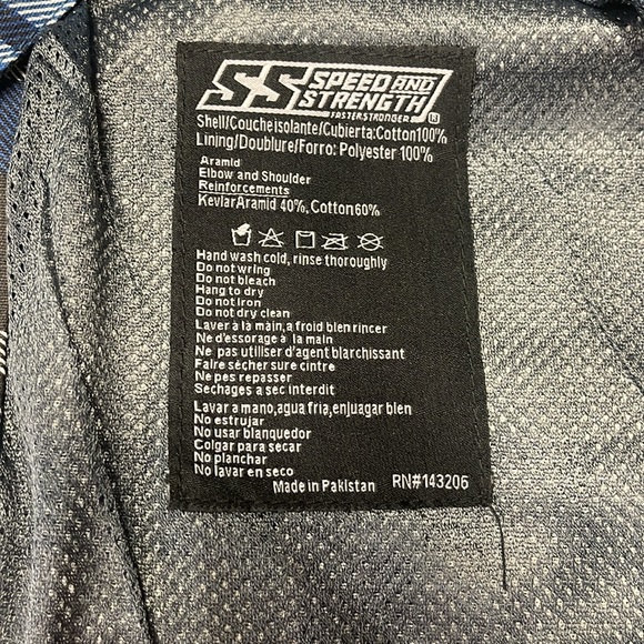 NWT Men’s Speed and Strength Black 9 Reinforced Riding Shirt Medium - Picture 7 of 9